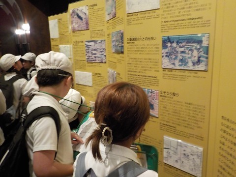 大阪城の中の様子