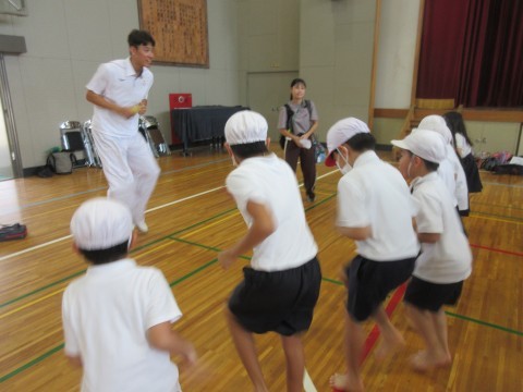 オリンピック選手によるテコンドー体験