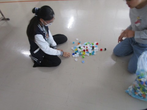 数を数える様子