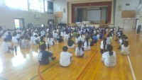 学年集会の様子（1時間目）