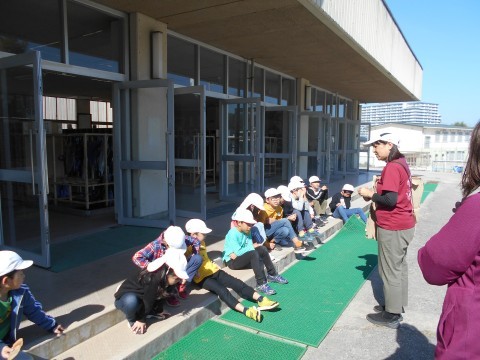 畑に向かう前の説明