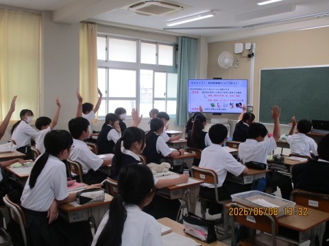 1組　技術の授業の様子