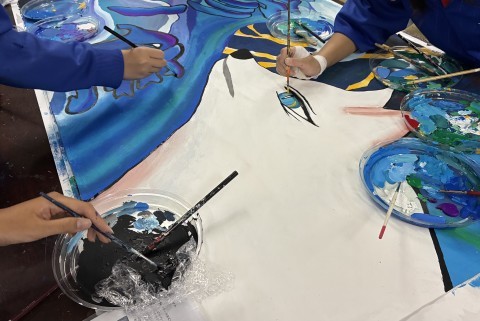 ６組　水流の色彩に魅了される！