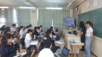 報告会のレクチャー