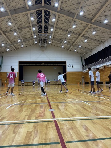 講座の締めくくりに試合を