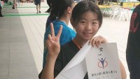 女子100m自由形1年生の部2位