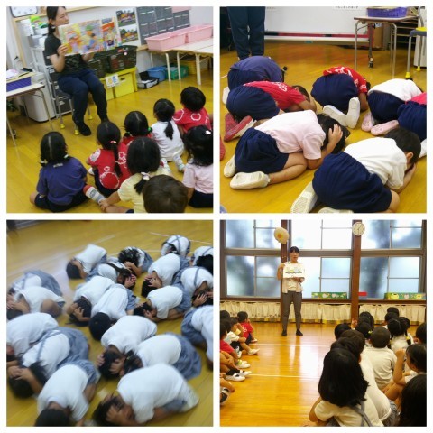 避難訓練の様子